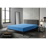 Evanora Home Textile BATTAL BOY %100 Pamuklu Penye Lastikli Çarşaf - Yumuşak Doku - Mavi - 180x200