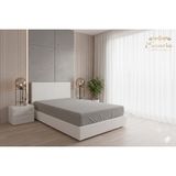 Evanora Home Textile Battal Boy Pamuklu Penye Lastikli Çarşaf - Yumuşak Doku - Gri - 160X200