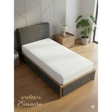 Evanora Home Textile TEK KİŞİLİK %100 Pamuklu Penye Lastikli Çarşaf - Yumuşak Doku - Beyaz - 100x200