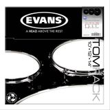 Evans ETP-ONX2-F 10+12+14 Tom Kumlu Siyah Fusıon Kitli Davul Derisi