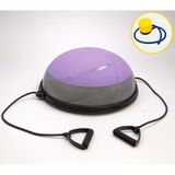 Evapera Modern Uluslararası Standartlarda Çift Renkli Denge Mobilite Pilates Bosu Ball Aleti Topu 58cm Gri-lila