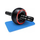 Evapera Profesyonel Ab Wheel Roller Karın Kası Göğüs Egzersiz Fitness Tekerleği Mekik Aleti Max150kg Siyah