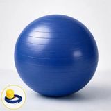 evapera Yeni Nesil Pilates Topu + Pompa Profesyonel Dayanıklı Fitness Yoga Denge Egzersiz Plates Topu 75 cm - Mavi