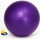 evapera Yeni Nesil Pilates Topu + Pompa Profesyonel Dayanıklı Fitness Yoga Denge Egzersiz Plates Topu 75 cm - Mor
