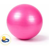 evapera Yeni Nesil Pilates Topu + Pompa Profesyonel Dayanıklı Fitness Yoga Denge Egzersiz Plates Topu 75 cm - Pembe