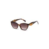 Evara Leopar Desenli Kedi Gözü Kemik Çerçeve Unisex UV400 Vintage Retro Güneş Gözlüğü