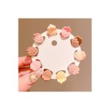 Eva&Rose 10 Adet Pastel Tonlarda kız Çocuk Küçük Mandal Toka Minik Toka Okul Tokası Çocuk Tokası