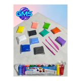 EVASAN 12 colors air dry clay ozankil 12 RENK ZIPLAYAN VE HAVAYLA KURUYAN YUMUŞAK KİL KENDİN YAP SETİ
