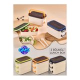 EVASAN 2800 ML 3 LÜ BESLENME KABI ÇATAL & KAŞIKLI LUNCH BOX ML-3029