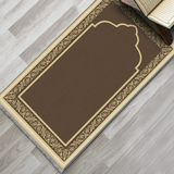 Evaşk Namazlık Dokuma Halı Kaymaz Muslumana Seccade - 66 x 113 cm - Kahverengi