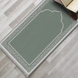 Evaşk Namazlık Dokuma Halı Kaymaz Muslumana Seccade - 66 x 113 cm - Mint