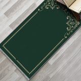 Evaşk Namazlık Dokuma Halı Kaymaz Muslumana Seccade - 66 x 113 cm - Yeşil