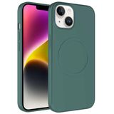 Evastore Apple iPhone 13 Magsafe Wireless Şarj Özellikli Pastel Renk Silikon Plas Kapak Kılıf