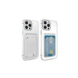 Evastore Apple iPhone 13 Pro Kartlıklı Şeffaf Setra Clear Silikon Kapak Kılıf