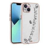 Evastore Apple iPhone 13 Taş Süslemeli Kamera Korumalı El Tutamaçlı Blazer Kapak Kılıf