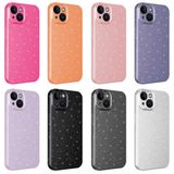Evastore Apple iPhone 14 Kamera Korumalı Simli Lüks Zore Koton Kapak Kılıf