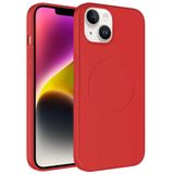 Evastore Apple iPhone 14 Magsafe Wireless Şarj Özellikli Pastel Renk Silikon Plas Kapak Kılıf