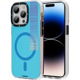 Evastore Apple iPhone 14 Pro Magsafe Şarj Özellikli Youngkit Pure Serisi Mavi Kapak Kılıf