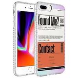 Evastore Apple iPhone 8 Plus Airbag Kenarlı Renkli Desenli Silikon Elegans Kapak Kılıf
