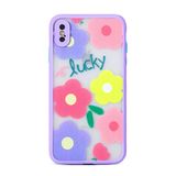 Evastore Apple iPhone XS 5.8 Fily Mor Çıçekli Kapak Kılıf