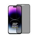 Evax (360° Hayalet) İphone 14 Pro Max Uyumlu 360° 4 Yönden Görünmez Hayalet Esd Tam Cam Ekran Koruyucu