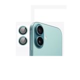 Evax [Metal] iPhone 16 / 16 Plus Uyumlu Deniz Mavisi Metal Kamera Lens Koruyucu