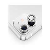 Evax [Taşlı] iPhone 11 / 12 / 12 Mini Uyumlu Taşlı Çerçeveli Kamera Lens Koruyucu