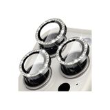 Evax [Taşlı] iPhone 15 Pro Max / 15 Pro Uyumlu Taşlı Kamera Lens Koruyucu