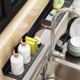EVAY Metal Banyo/Mutfak Düzenleyici Organizer Şampuan Rafı-50 CM
