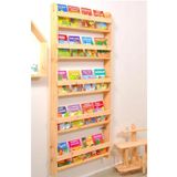 evbiziz Çocuk Odası Eğitici Montessori Kitaplıkraf Duvar Rafı 5 Li 145cm-72 Cm-8,5 Cm