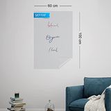 Evbuya 2 Adet 60 X 100 Cm Şeffaf Yapışkansız Sticker Statik Manyetik Not Alma Akıllı Kağıt Yazı Tahtası