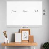 Evbuya Akıllı Kağıt - 100x150 Cm Beyaz, 2 Adet Yapışkansız Statik Tutunabilir, Pratik Yazı Tahtası ve Pano