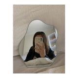 Evcazım Asimetrik Dekoratif Çerçevesiz Makyaj Duvar Boy Aynası Bulut Cloud Mirror 25X 20