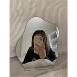 Evcazım Asimetrik Dekoratif Çerçevesiz Makyaj Duvar Boy Aynası Bulut Cloud Mirror - 25x20 Cm