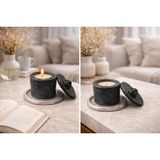 Evcikuş El Yapımı Sandal Ağacı Kokulu Dekoratif Mum - Modern Minimalist Tasarım Premium Mum - Ev Dekoru ve Hediye için