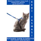 Evcil Hayvan Pet Rahatsız Etmez Ayarlanabilir Tasarım Kaçış Önleme Çok Şık Kedi Boyun Göğüs Tasması
