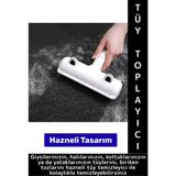Evcil Hayvan Tüy Toz Giysi Yatak Koltuk Halı Kolay Temizlenir Hazneli Kedi Köpek Tüy Toplama Aleti - Çok Renkli - 1