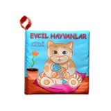 Evcil Hayvanlar Sessiz Kumaş Kitap T110 - Bez Kitap