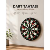 Evde, Ofiste Oyun Alanlarında Kullanıma Uygun Sağlam Ahşap Gövdeli Dart Tahtası
