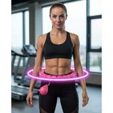 Evde Spor İçin Akıllı Hula Hoop Çemberi Bel İnceltici Mor - Lisinya