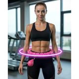 Evde Spor İçin Akıllı Hula Hoop Çemberi Bel İnceltici Mor