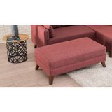 Evdebiz Bella Soft Puf Bordo
