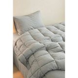 evdehome Motto Cotton Comfort %100 Pamuk Tek Kişilik Uyku Seti Gri (Yorgan + Çarşaf + Yastık Kılıfı)