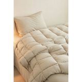 evdehome Motto Cotton Comfort %100 Pamuk Tek Kişilik Uyku Seti Krem (Yorgan + Çarşaf + Yastık Kılıfı)