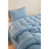 evdehome Motto Cotton Comfort %100 Pamuk Tek Kişilik Uyku Seti Mavi (Yorgan + Çarşaf + Yastık Kılıfı)