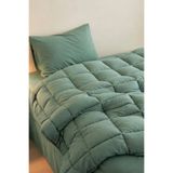 evdehome Motto Cotton Comfort %100 Pamuk Tek Kişilik Uyku Seti Yeşil (Yorgan + Çarşaf + Yastık Kılıfı)