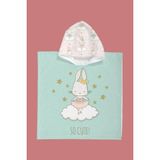 Evdek Ballerine Bunny Çocuk Panço Plaj Havlusu - 2 - 4 Yaş - Renkli