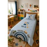 Evdek Bebek ve Çocuk Odası Road Trip – Araba Tek Kişilik Pike Takımı 160X230 cm 6ETD20 - 001-Renkli