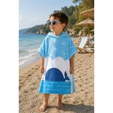 Evdek Blue Whale Çocuk Panço Plaj Havlusu - 2 - 4 Yaş - Renkli