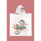 Evdek Little Pilot Çocuk Panço Plaj Havlusu - Renkli - 7 - 10 Yaş